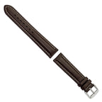 DeBeer Brown Dark Watch Band in Leather - Sophia Jewelers