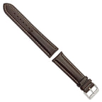 DeBeer Brown Dark Watch Band in Leather - Sophia Jewelers