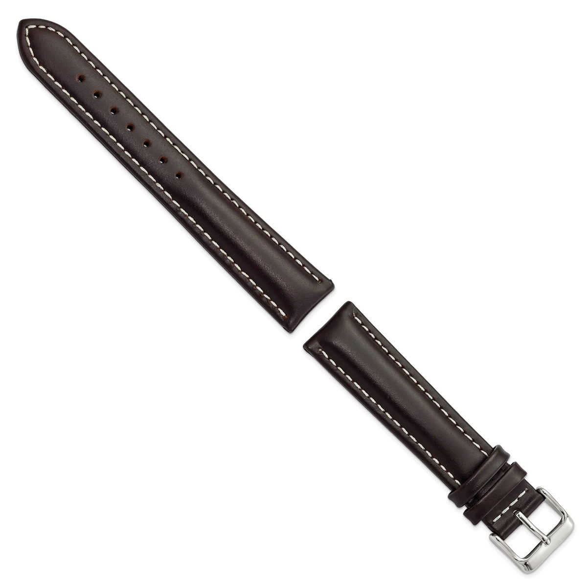 Dark Brown Oil-Tanned Watch Band in Leather - Sophia Jewelers