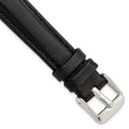 Black Glove Leather Watch Band in 24mm with Panerai-Style Buckle