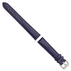 Navy Glove Leather Watch Band with Panerai-Style Buckle, 19mm - Sophia Jewelers