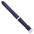 Navy Glove Leather Watch Band with Panerai-Style Buckle, 19mm - Sophia Jewelers