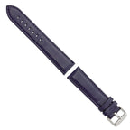 Navy Glove Leather Watch Band with Panerai-Style Buckle, 19mm - Sophia Jewelers