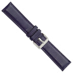 Navy Glove Leather Watch Band with Panerai-Style Buckle, 19mm - Sophia Jewelers