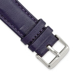 Navy Glove Leather Watch Band with Panerai-Style Buckle, 19mm