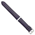 Navy Glove Leather Watch Band with Panerai-Style Buckle, 19mm - Sophia Jewelers