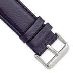 Navy Glove Leather Watch Band with Panerai-Style Buckle, 19mm