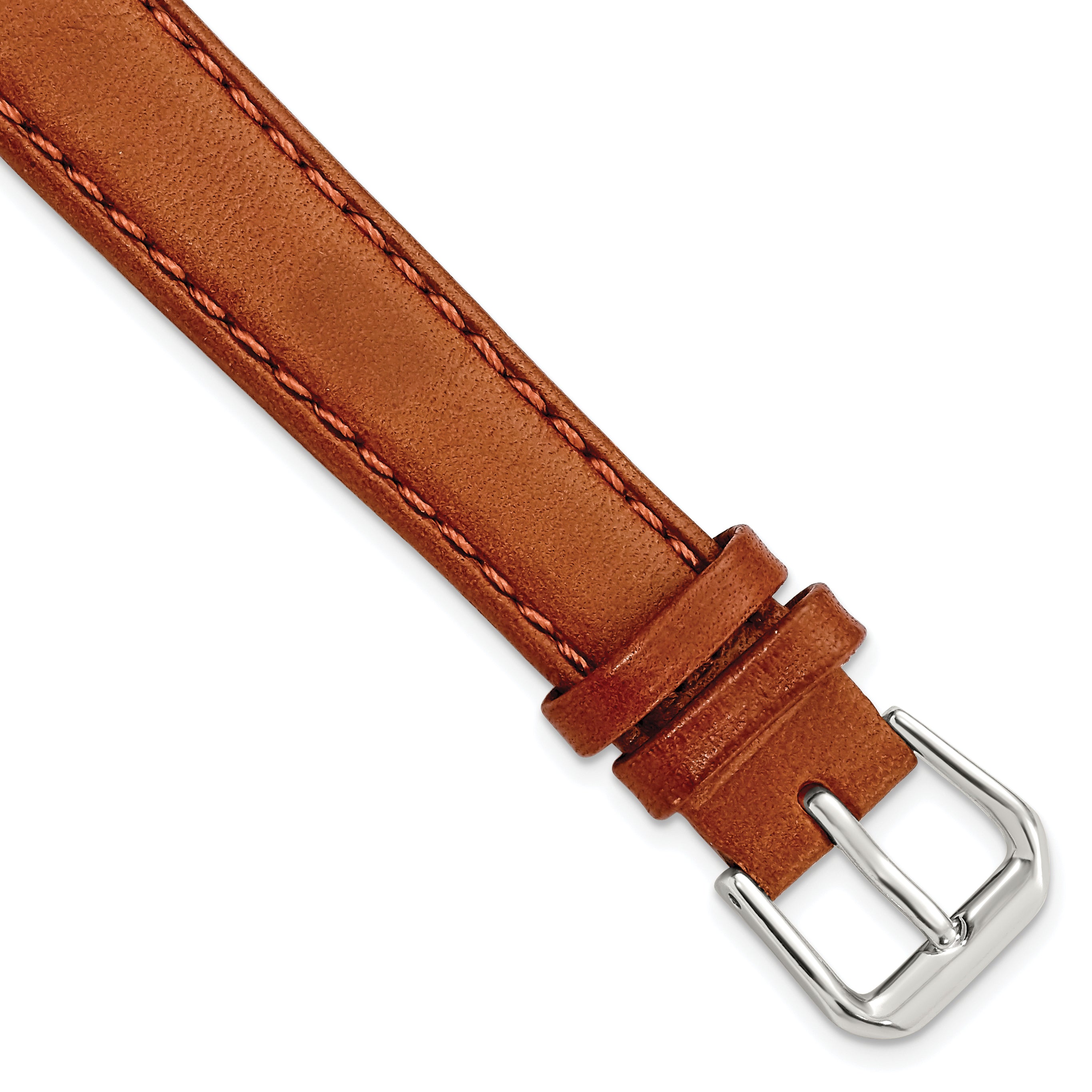 Havana Italian Leather Watch Band in Brown, 19mm