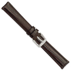 Teju Lizard Grain Leather Watch Band in Brown, 14mm - Sophia Jewelers