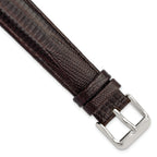 Teju Lizard Grain Leather Watch Band in Brown, 14mm - Sophia Jewelers