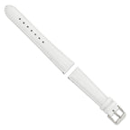 Teju Lizard Grain Leather Watch Band in White, 22mm - Sophia Jewelers