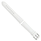 Teju Lizard Grain Leather Watch Band in White, 22mm - Sophia Jewelers
