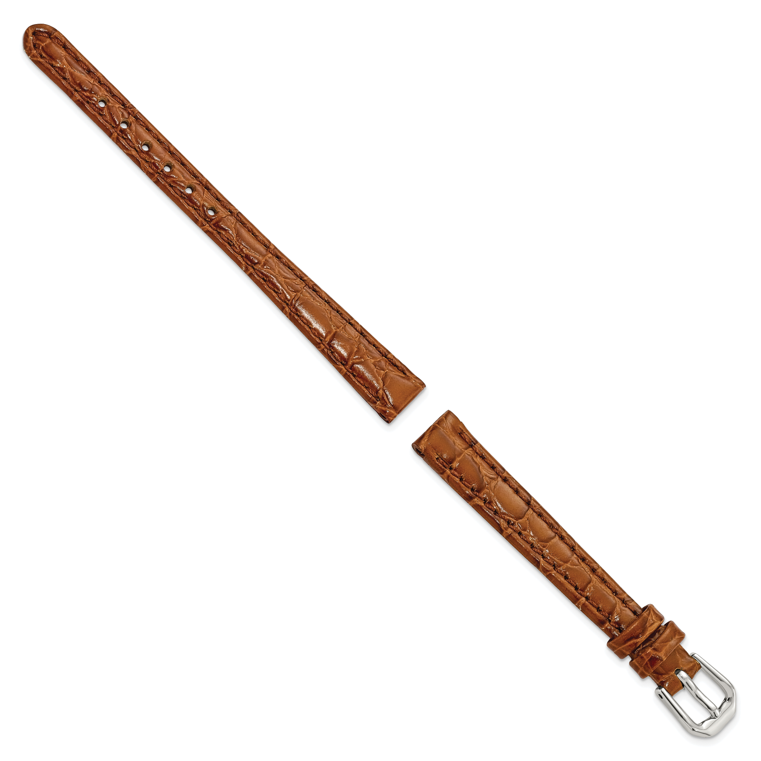 Havana Alligator-Grain Leather Watch Band, 12mm Secondary image