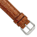 Havana Alligator-Grain Leather Watch Band, 12mm