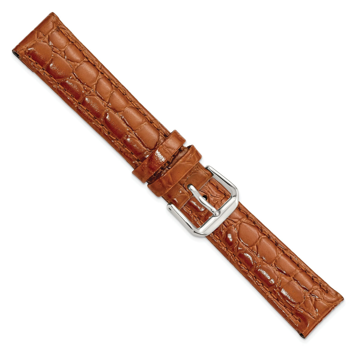 Havana Alligator-Grain Leather Watch Band, 12mm - Sophia Jewelers