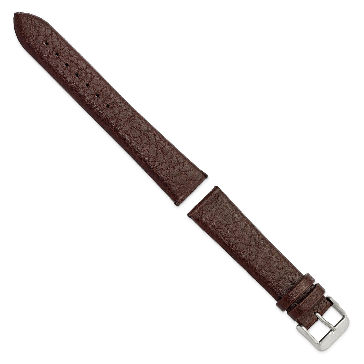 Distressed Brown Watch Band in Leather, Matte - Sophia Jewelers
