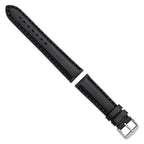 Oil Black Watch Band in Leather, Matte - Sophia Jewelers