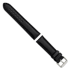 Oil Black Watch Band in Leather, Matte - Sophia Jewelers