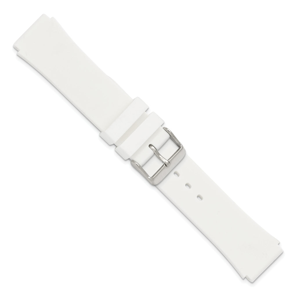 DeBeer Watch Band in Silicone Rubber, Brushed - Sophia Jewelers