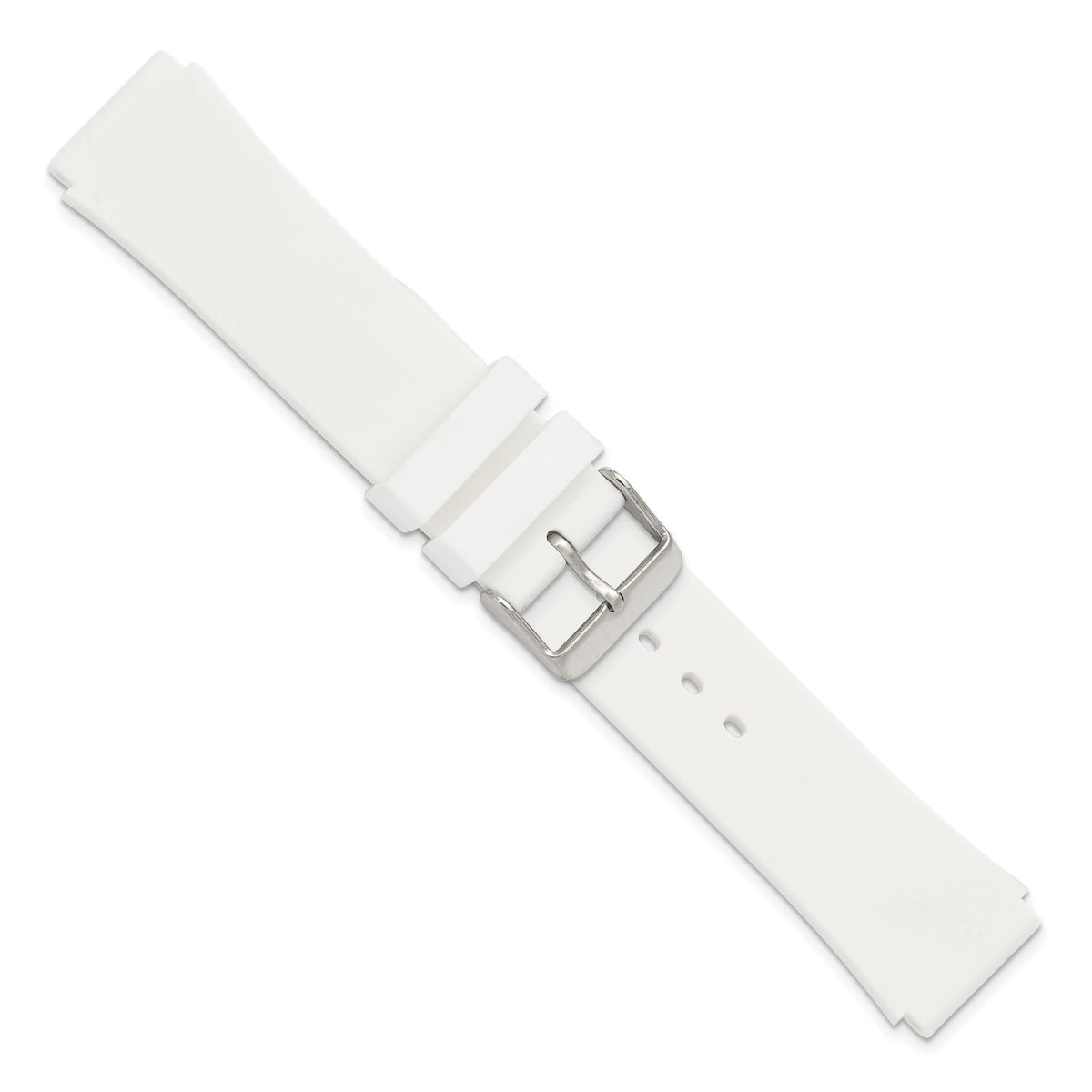 DeBeer Watch Band in Silicone Rubber, Brushed - Sophia Jewelers