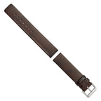 Italian Calfskin Watch Band in Dark Brown, 20mm - Sophia Jewelers