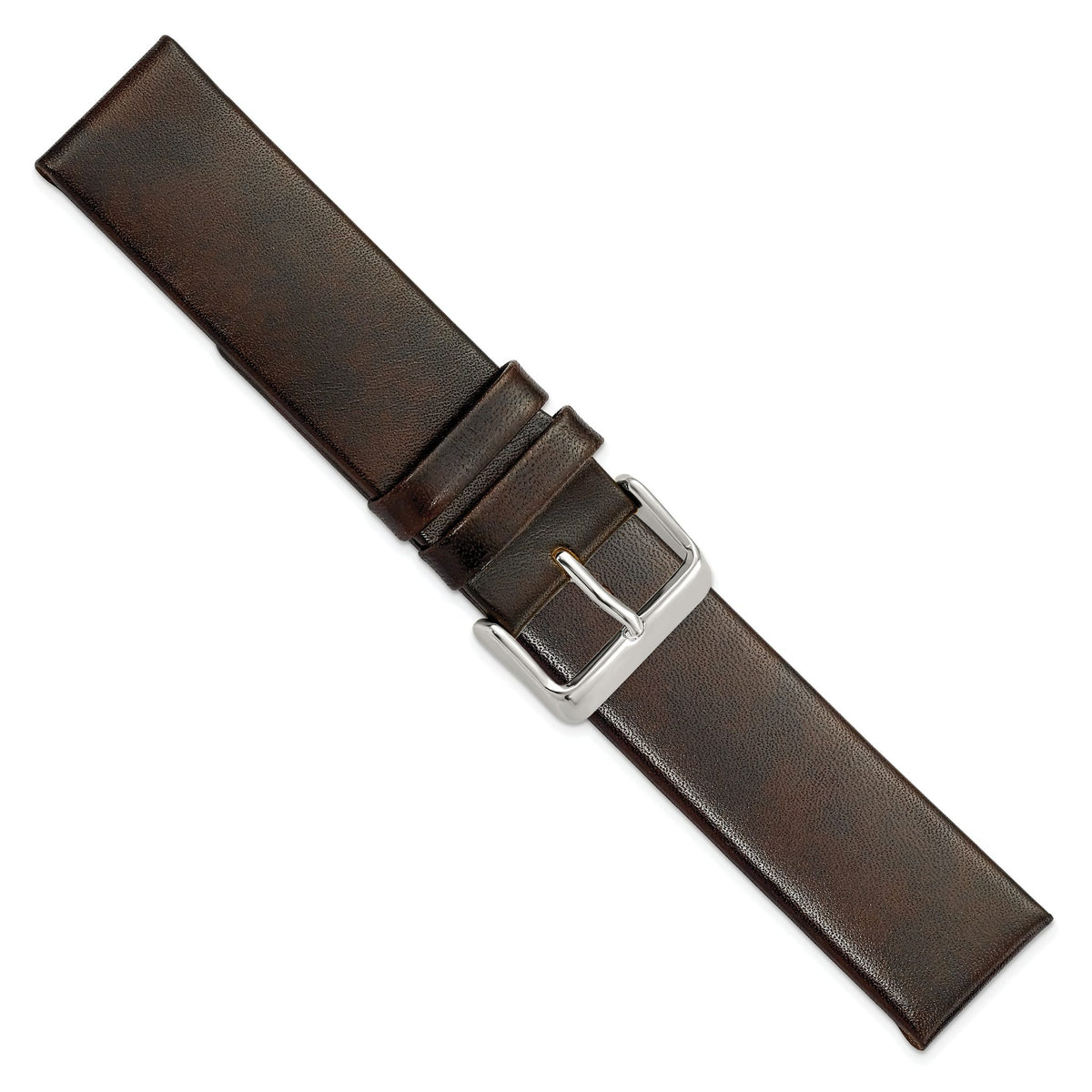 Italian Calfskin Watch Band in Dark Brown, 20mm - Sophia Jewelers