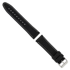 White Black Watch Band in Silicone Rubber, Textured - Sophia Jewelers