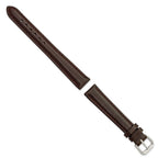 Smooth Dark Brown Watch Band in Leather - Sophia Jewelers