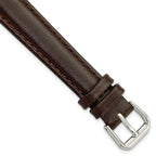 Smooth Dark Brown Watch Band in Leather - Sophia Jewelers