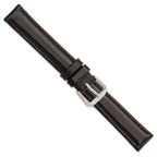 Smooth Dark Brown Watch Band in Leather - Sophia Jewelers
