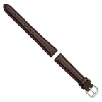 Smooth Dark Brown Watch Band in Leather - Sophia Jewelers