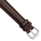 Smooth Dark Brown Watch Band in Leather - Sophia Jewelers