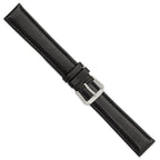 Long Smooth Black Watch Band in Leather - Sophia Jewelers