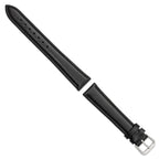 Long Smooth Black Watch Band in Leather - Sophia Jewelers
