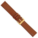 Havana Brown Calf Leather Watch Band, 19mm - Sophia Jewelers
