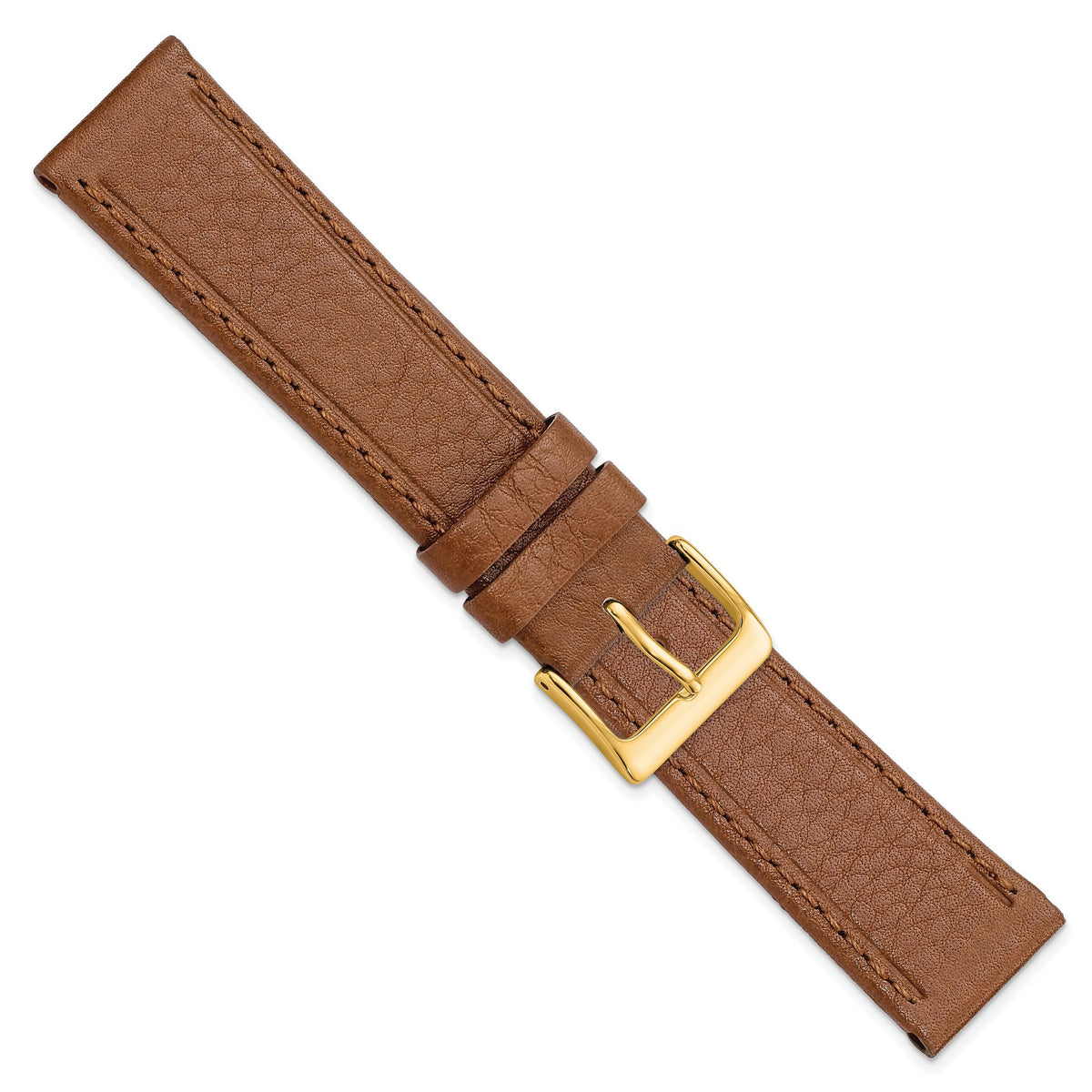 Havana Brown Calf Leather Watch Band, 19mm - Sophia Jewelers