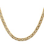 14K Yellow Gold Anchor Chain Necklace 5.5mm