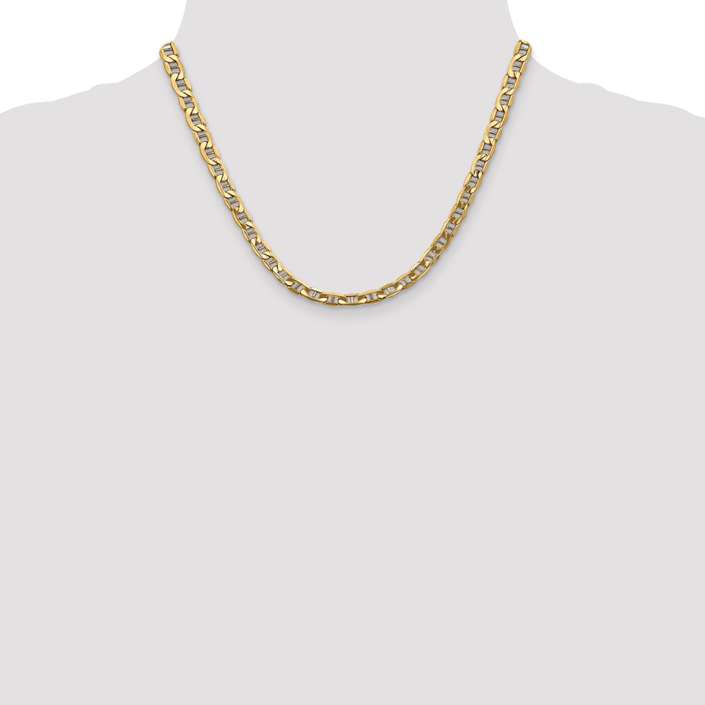 5.5mm 14K Yellow Gold Anchor Chain - Sophia Jewelers