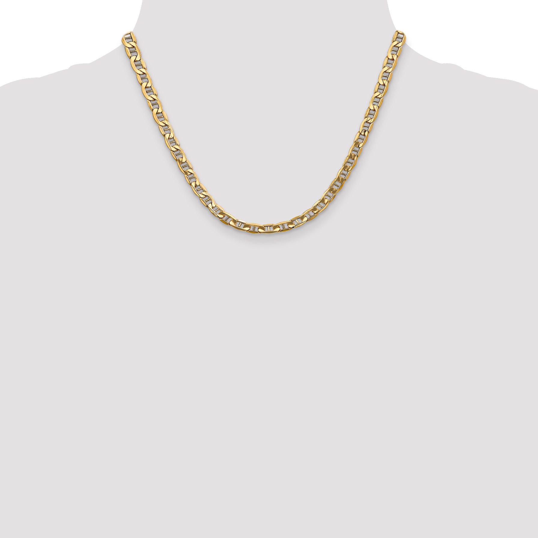5.5mm 14K Yellow Gold Anchor Chain - Sophia Jewelers