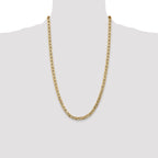 14K Yellow Gold Anchor Chain Necklace 5.5mm