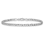 14k WG 4.3mm Semi-Solid Curb Chain