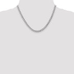 5.25mm 14K White Gold Curb Chain - Sophia Jewelers