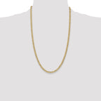 14K 26 inch 4.3mm Semi-Solid Curb with Lobster Clasp Chain