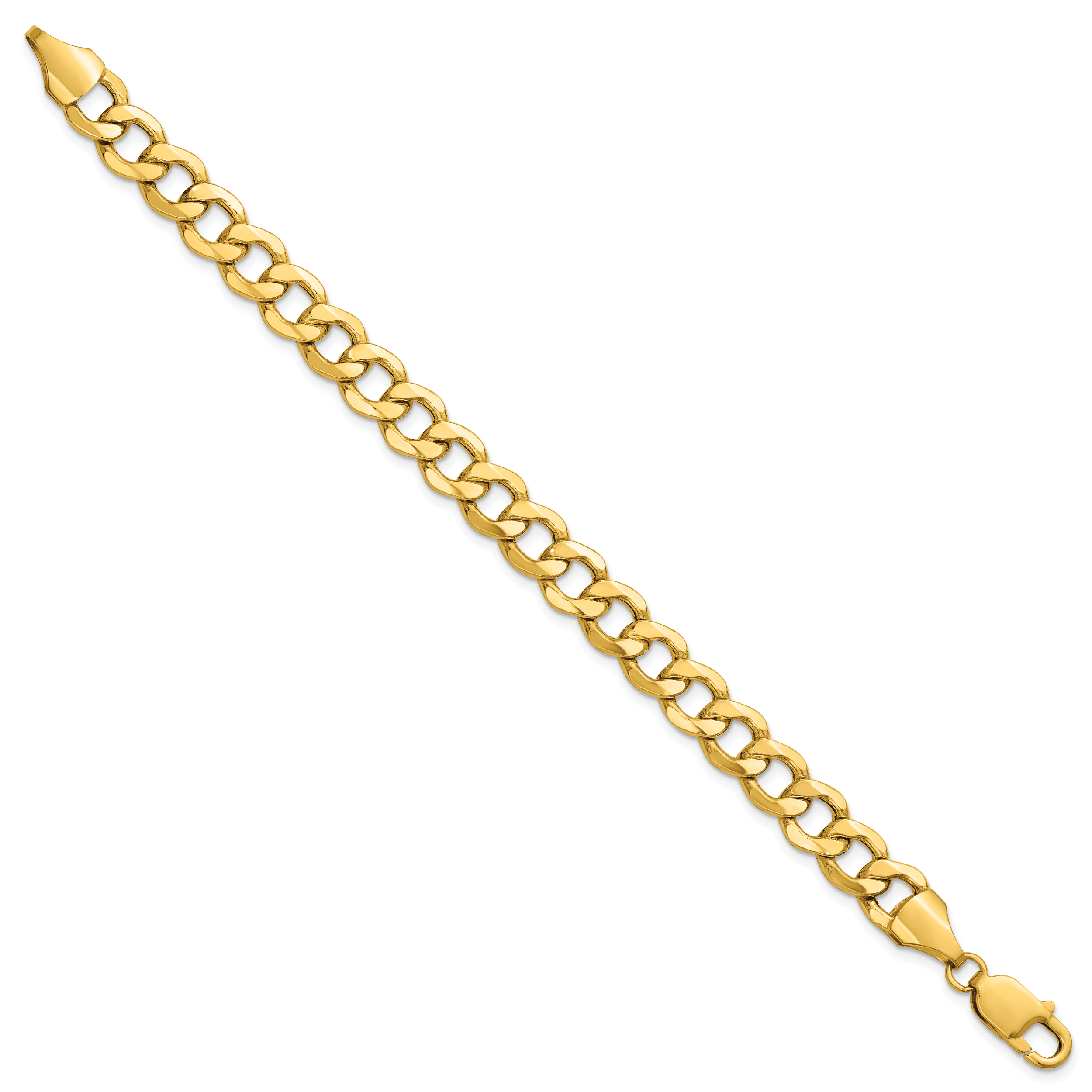 Curb Chain Necklace in 14K Yellow Gold, 9mm Secondary image