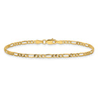 2.5mm 14K Yellow Gold Figaro Chain - Sophia Jewelers
