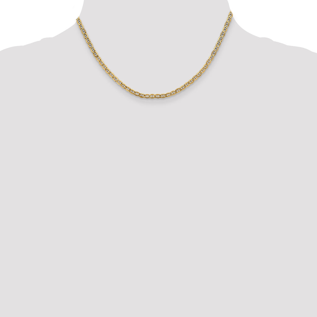 3.2mm 14K Yellow Gold Anchor Chain - Sophia Jewelers