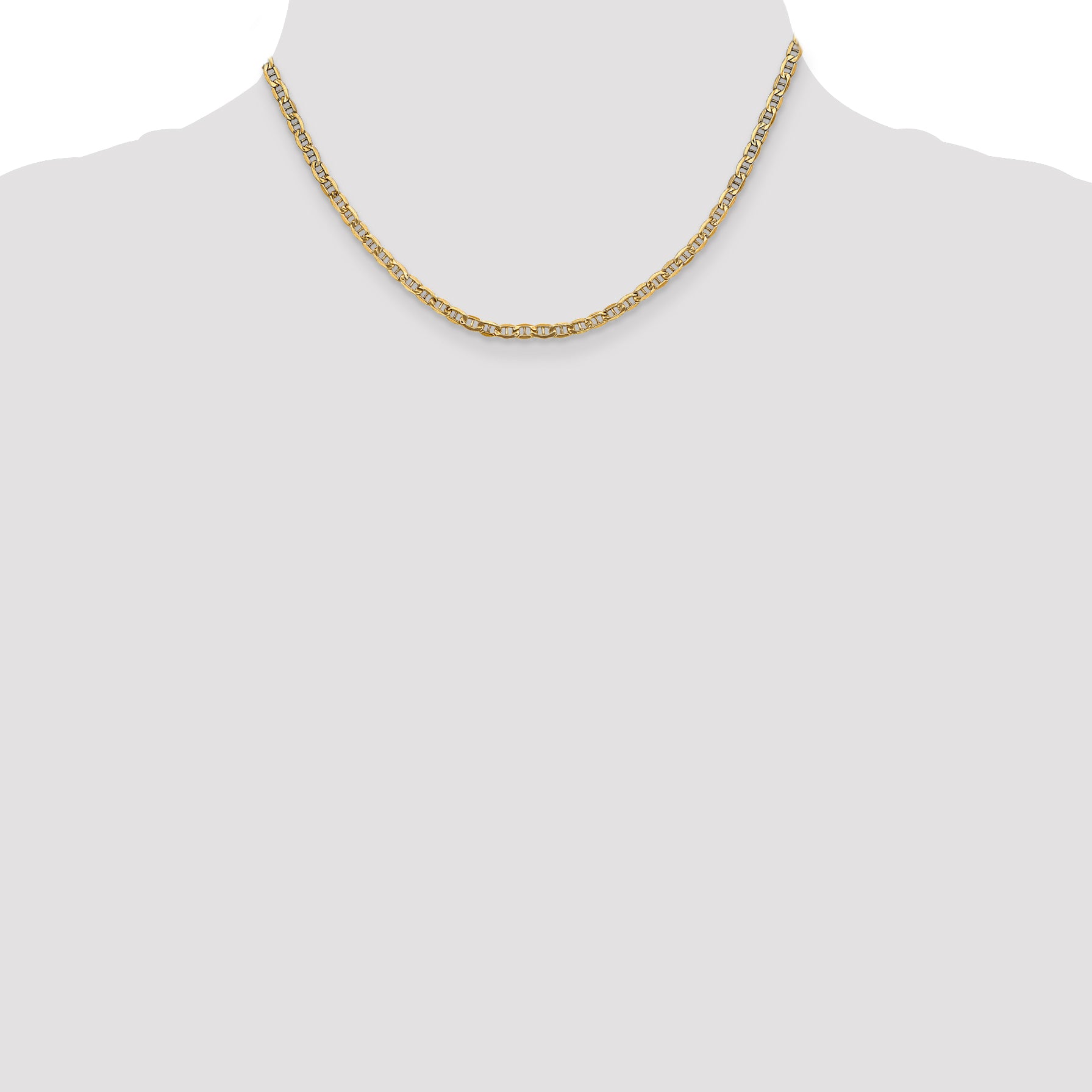 3.2mm 14K Yellow Gold Anchor Chain - Sophia Jewelers