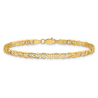 14K Yellow Gold Anchor Chain Necklace 3.2mm