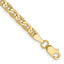 14K Yellow Gold Anchor Chain Necklace 3.2mm