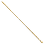 14K Yellow Gold Curb Chain Necklace 2.5mm